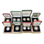 The Royal Mint United Kingdom cased silver proof coins or sets