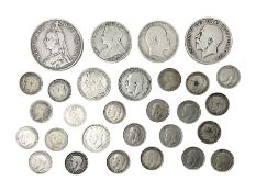 Approximately 100 grams of pre 1920 Great British silver coins