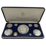 Republic of Panama proof nine coin set