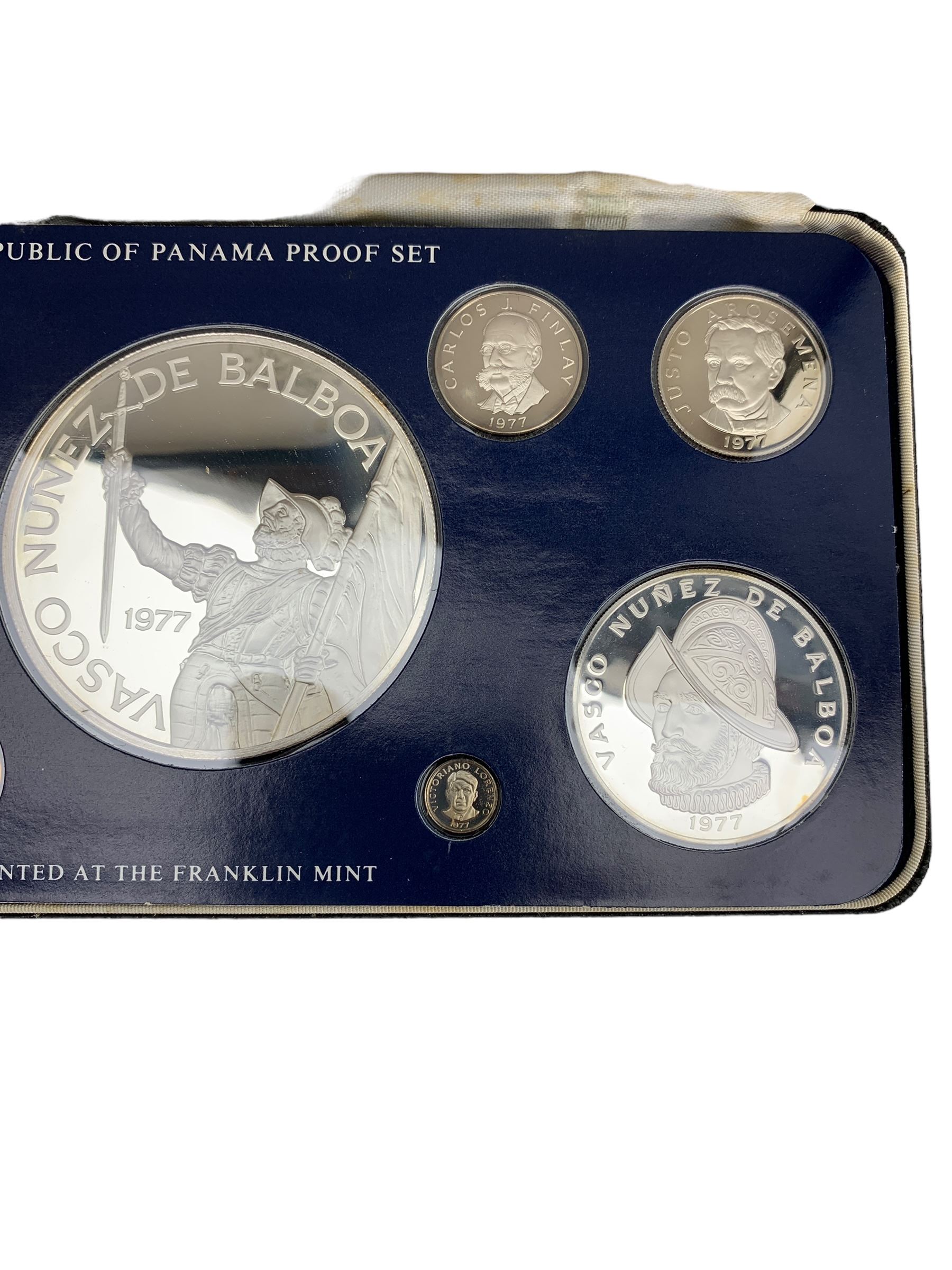 Republic of Panama proof nine coin set - Image 3 of 5