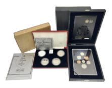 The Royal Mint United Kingdom 1972 - 1982 'The Queen Elizabeth II Collection' comprising four sterli