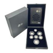 The Royal Mint United Kingdom 2008 'Royal Shield of Arms' silver proof piedfort coin collection