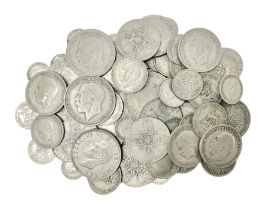 Approximately 440 grams of pre 1947 Great British silver coins