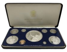 Republic of Panama proof nine coin set