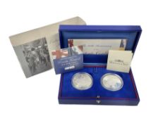 The Royal Mint and Monnaie De Paris 2004 'The 100th Anniversary of the Entente Cordiale' silver proo