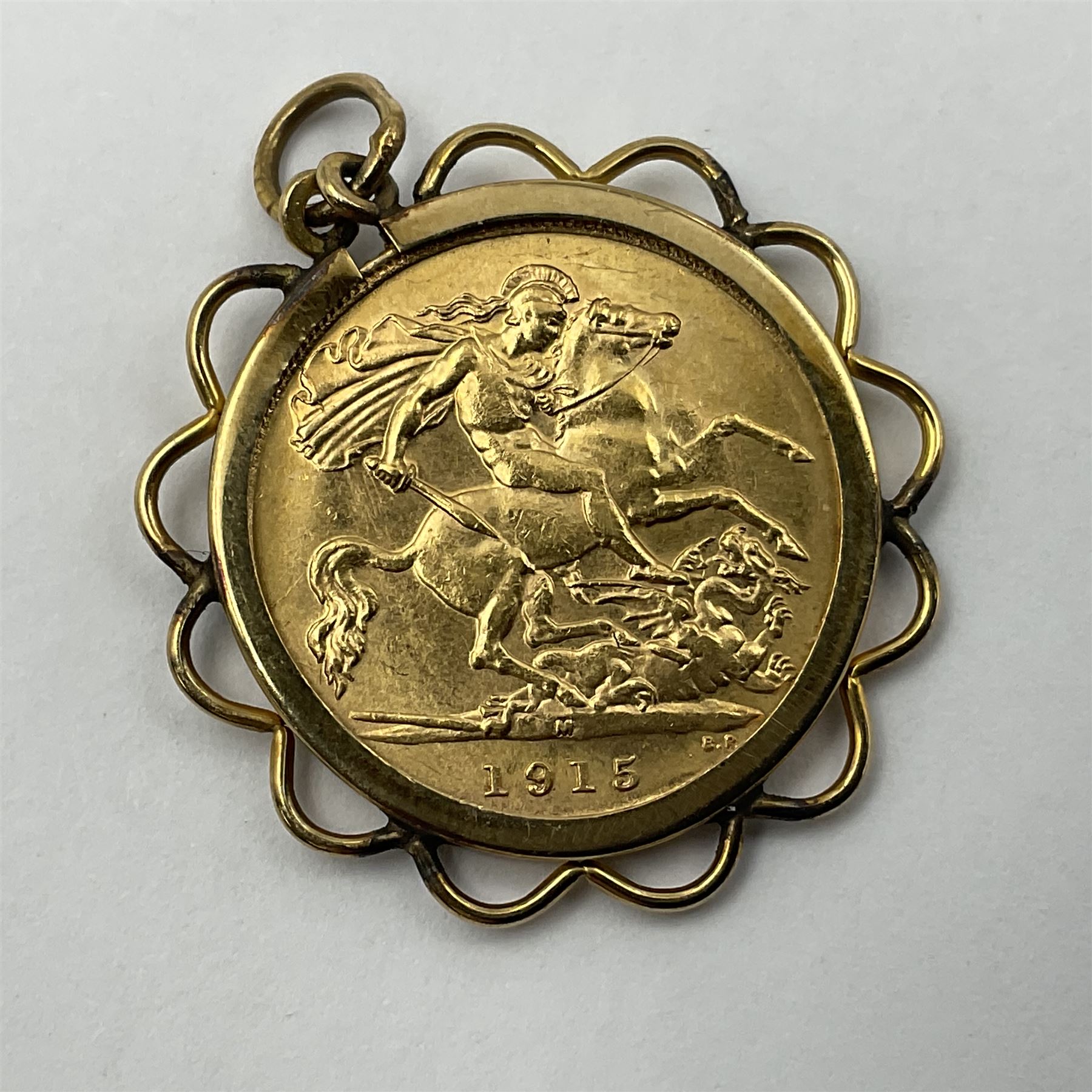 King George V 1915 gold half sovereign coin - Image 3 of 3