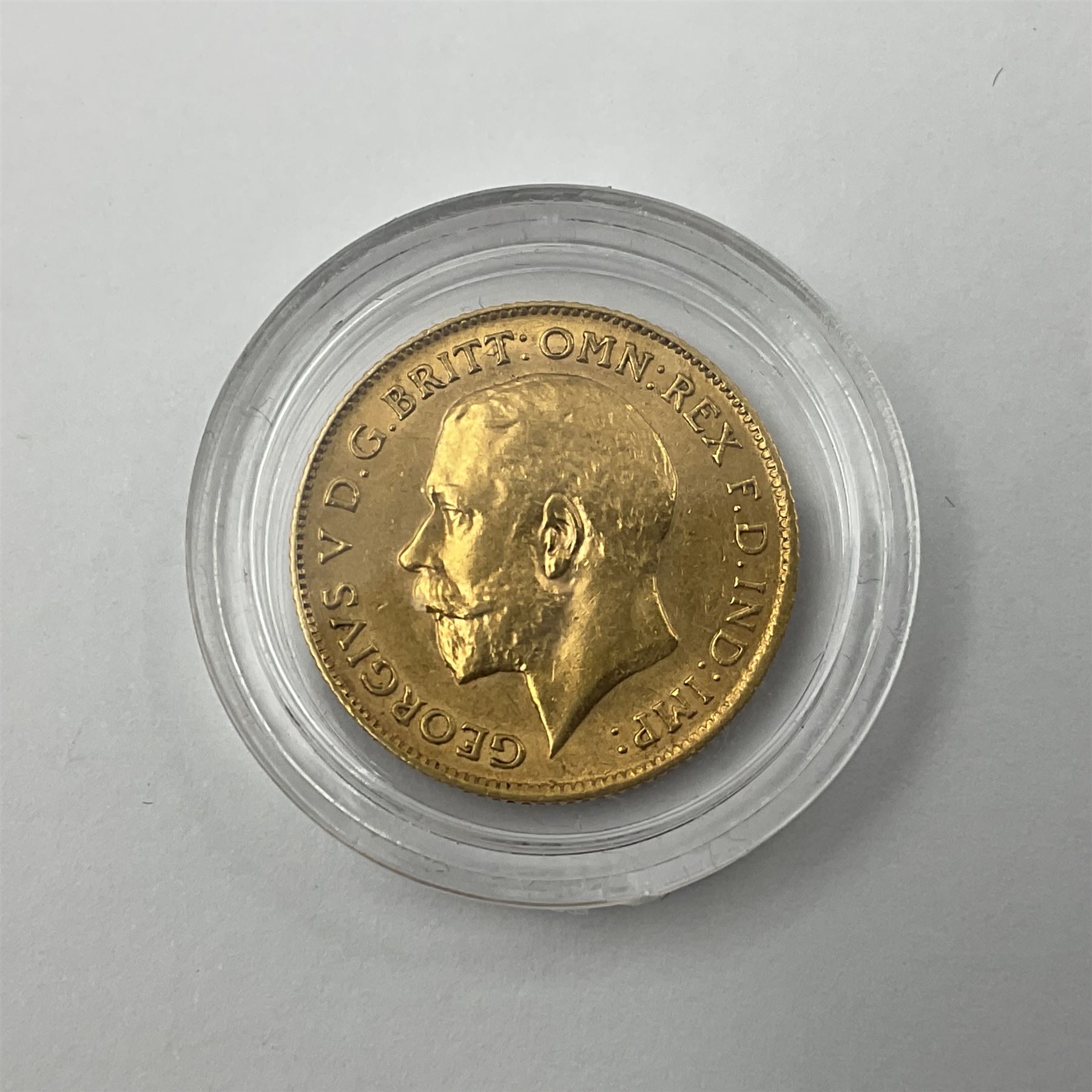 King George V 1911 gold half sovereign coin - Image 3 of 4