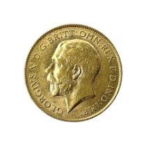 King George V 1912 gold half sovereign coin