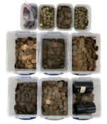 Large quantity of mostly pre decimal Great British coinage