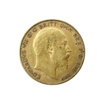 King Edward VII 1906 gold half sovereign coin