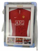 Manchester United 2009-2010 squad shirt signed by the team