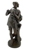19th/ early 20th century bronze figure modelled as a Greek god