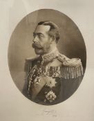 King George V signed portrait photograph