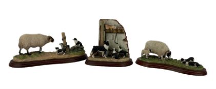 Three Border Fine Arts models from the James Herriot Collection; 'Let's be Friends' A6864
