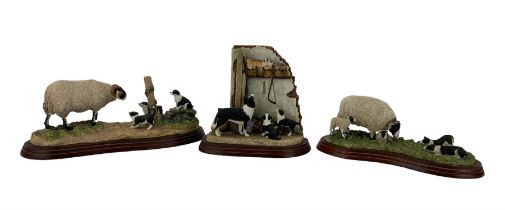 Three Border Fine Arts models from the James Herriot Collection; 'Let's be Friends' A6864