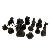 Group of Menton Manor and similar resin animal models and Country Character figures (14)