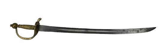 Imperial Russian infantry short sword c1750 with single edge curved blade