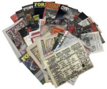 Nottingham Forest football club - over one-hundred and fifty programmes including Middlesbrough 29th