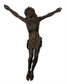 19th century bronze hollow-formed Corpus Christi