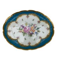 19th century Vienna porcelain cabaret tray