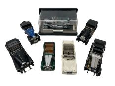 Six Franklin Mint Precision diecast models comprising 1907 & 1925 Rolls-Royce 'The Silver Ghost'