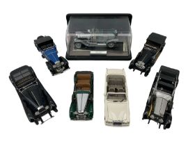 Six Franklin Mint Precision diecast models comprising 1907 & 1925 Rolls-Royce 'The Silver Ghost'