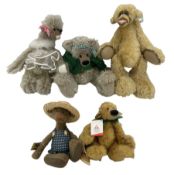 Four limited edition Teddy Bears - Zwergnase 'Arthur' designed by Nicole Marschollek-Menzner