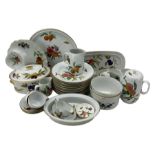 Large collection of Royal Worcester Evesham table ware for dinner