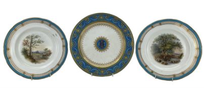 19th century Minton Bone China cabinet plate