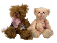 Two Charlie Bears Isabelle Collection teddy bears comprising Anniversary Pumpkin