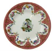 19th century Sevres style porcelain plate