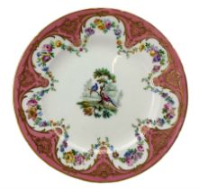 19th century Sevres style porcelain plate