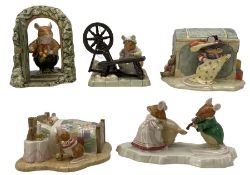 Four Royal Doulton Brambly Hedge figures comprising Home for Supper DBH69