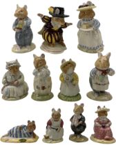 Eleven Royal Doulton Brambly Hedge figures comprising Mr Saltapple