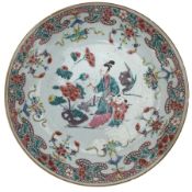 18th century Chinese famille rose circular dish