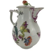 18th century Meissen hot water pot and cover