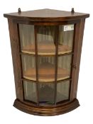 Small Georgian design mahogany corner cabinet