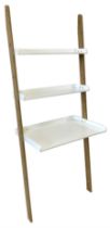 FUTON Company - sloping bamboo and white finish ladder desk
