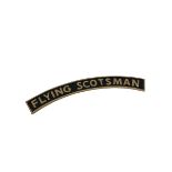 Cast metal sign 'Flying Scotsman'