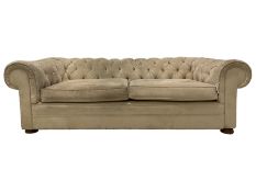Large two-seat Chesterfield sofa