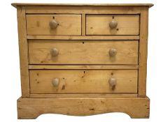 Victorian pine straight-front chest
