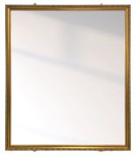Gilt framed rectangular mirror