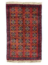 Baluchi crimson ground rug