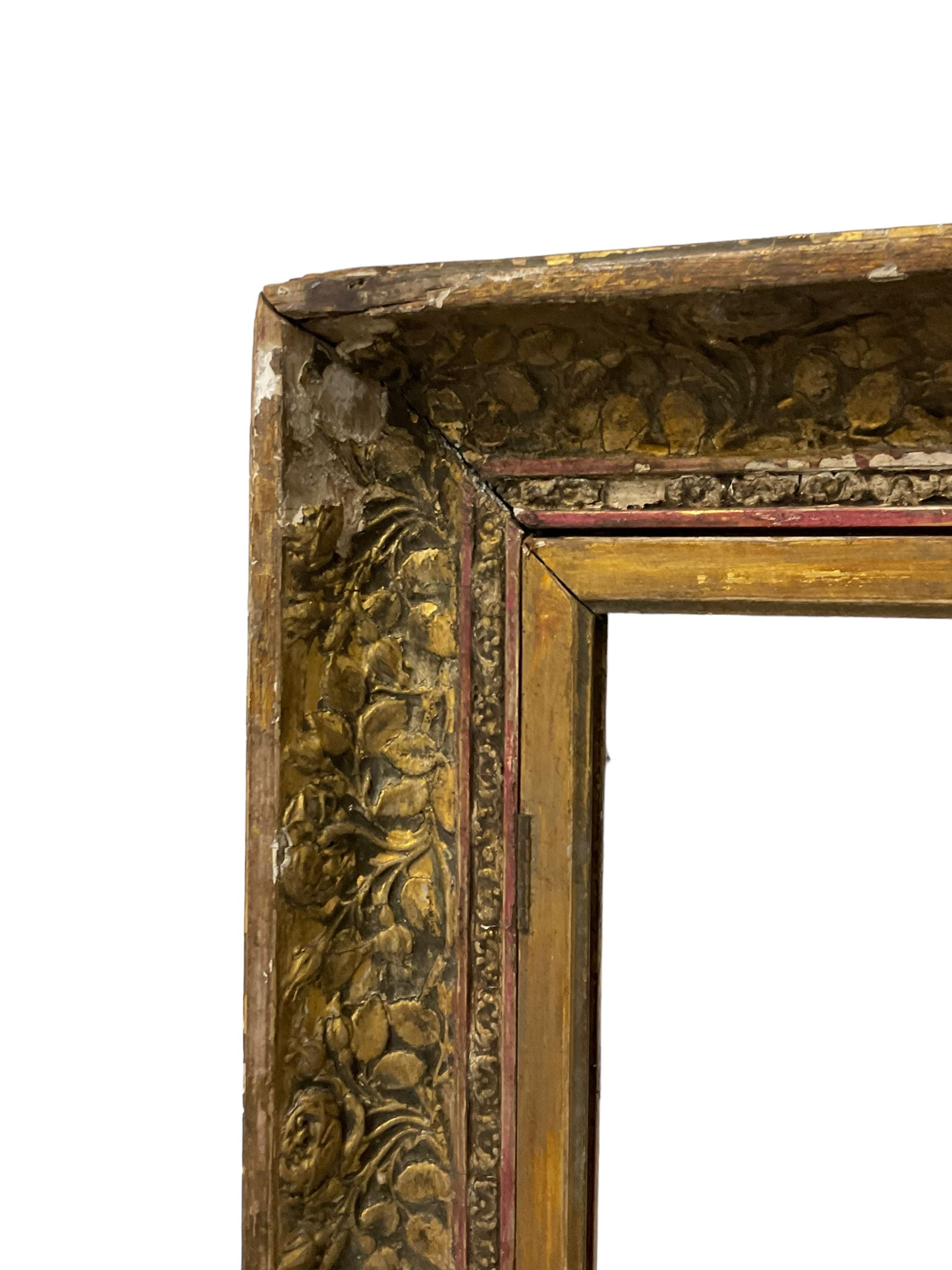 19th century giltwood and gesso frame - Image 5 of 6