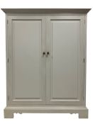 Contemporary traditional white painted cupboard