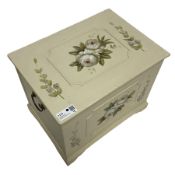 Small painted blanket chest