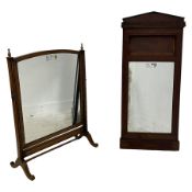 Early 20th century mahogany dressing table mirror (W47cm