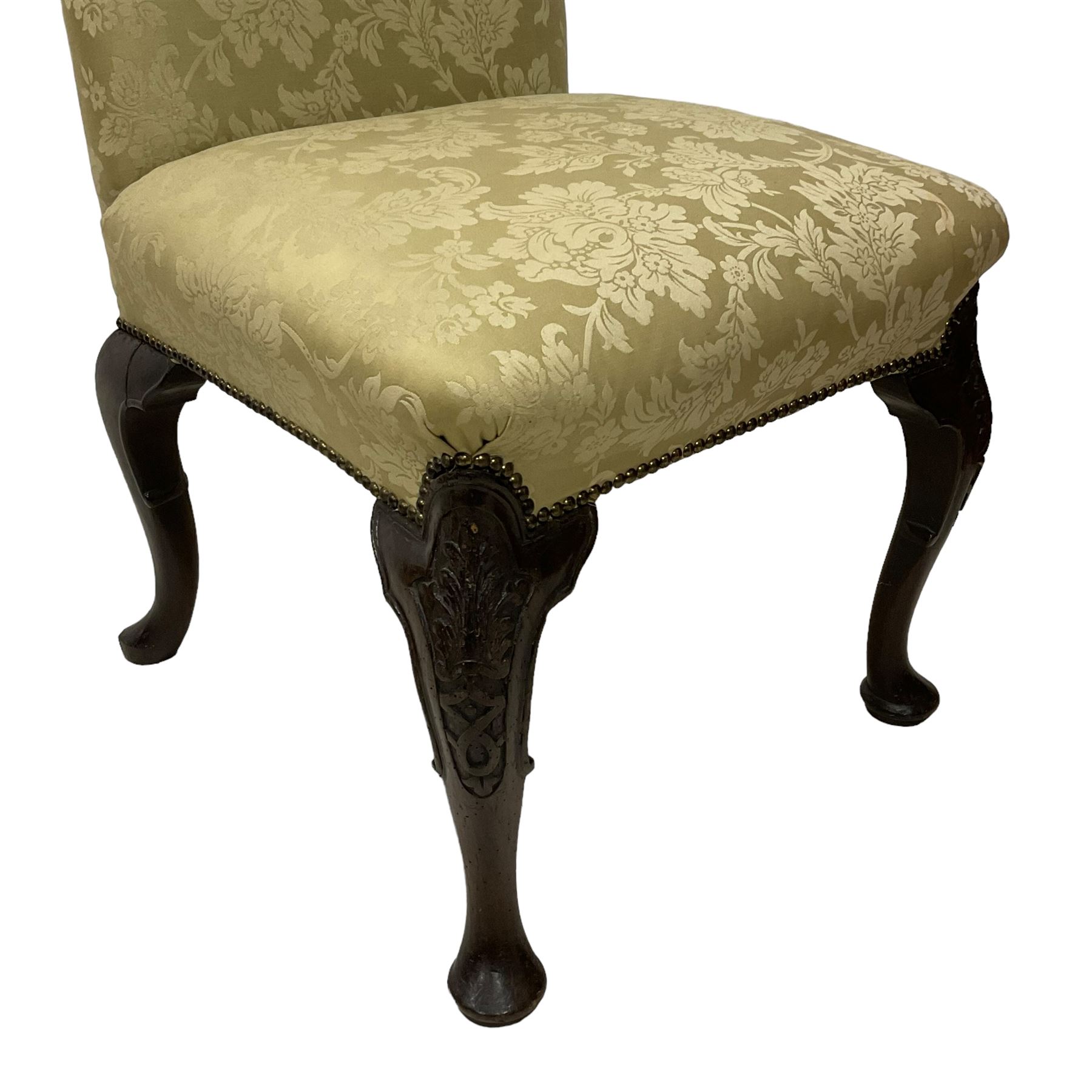 18th century and later walnut side chair - Image 8 of 9