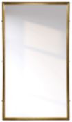 Large gilt framed rectangular mirror