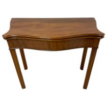 George III mahogany card table